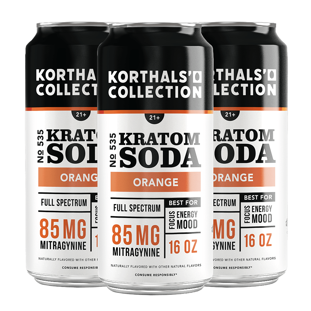 No. 535 Kratom Soda - Orange, 4 Pack - korthals - collection