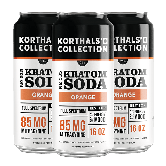 No. 535 Kratom Soda - Orange, 4 Pack - korthals - collection