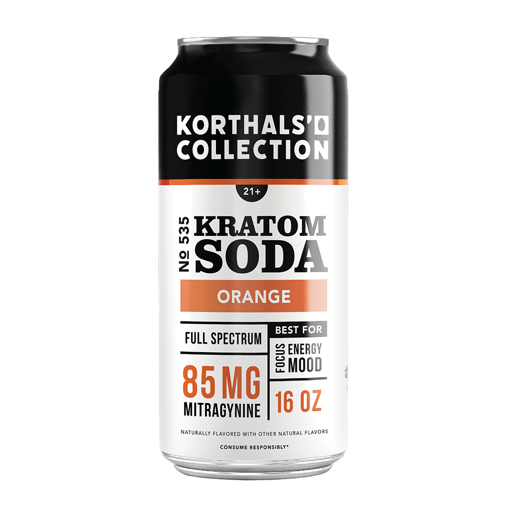 No. 535 Kratom Soda - Orange, 4 Pack - korthals - collection