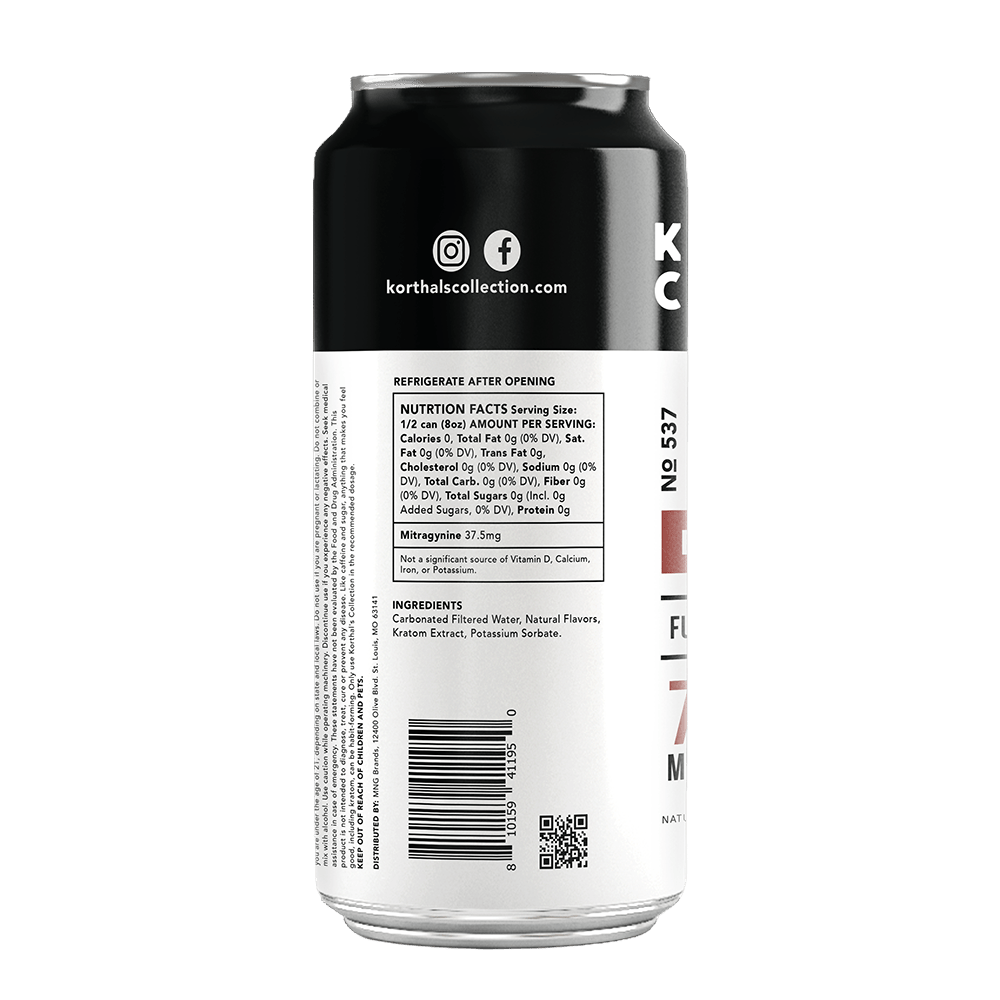 No. 537 Kratom Seltzer Black Cherry - 4 pack - korthals - collection