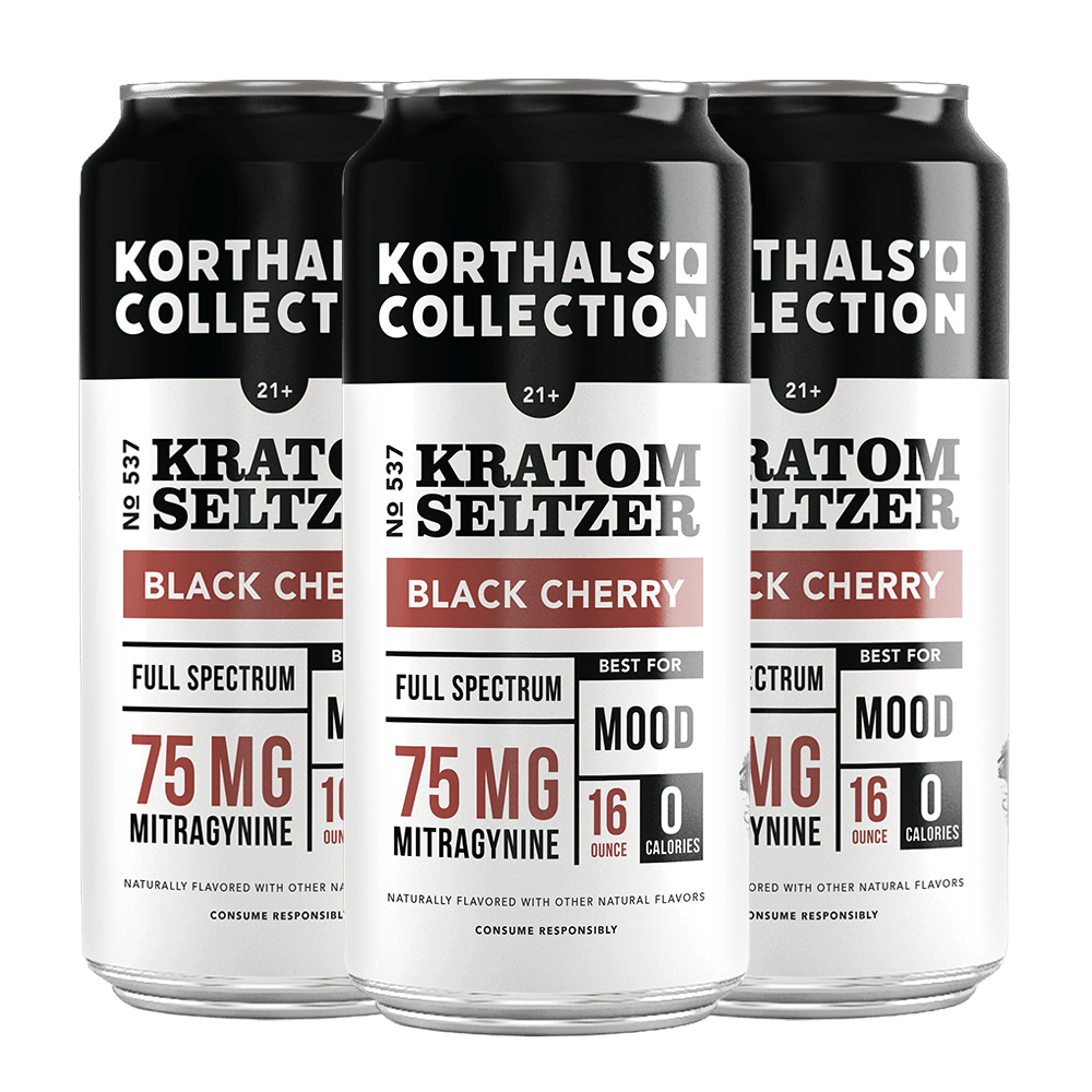 No. 537 Kratom Seltzer Black Cherry - 4 pack - korthals - collection