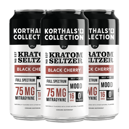No. 537 Kratom Seltzer Black Cherry - 4 pack - korthals - collection