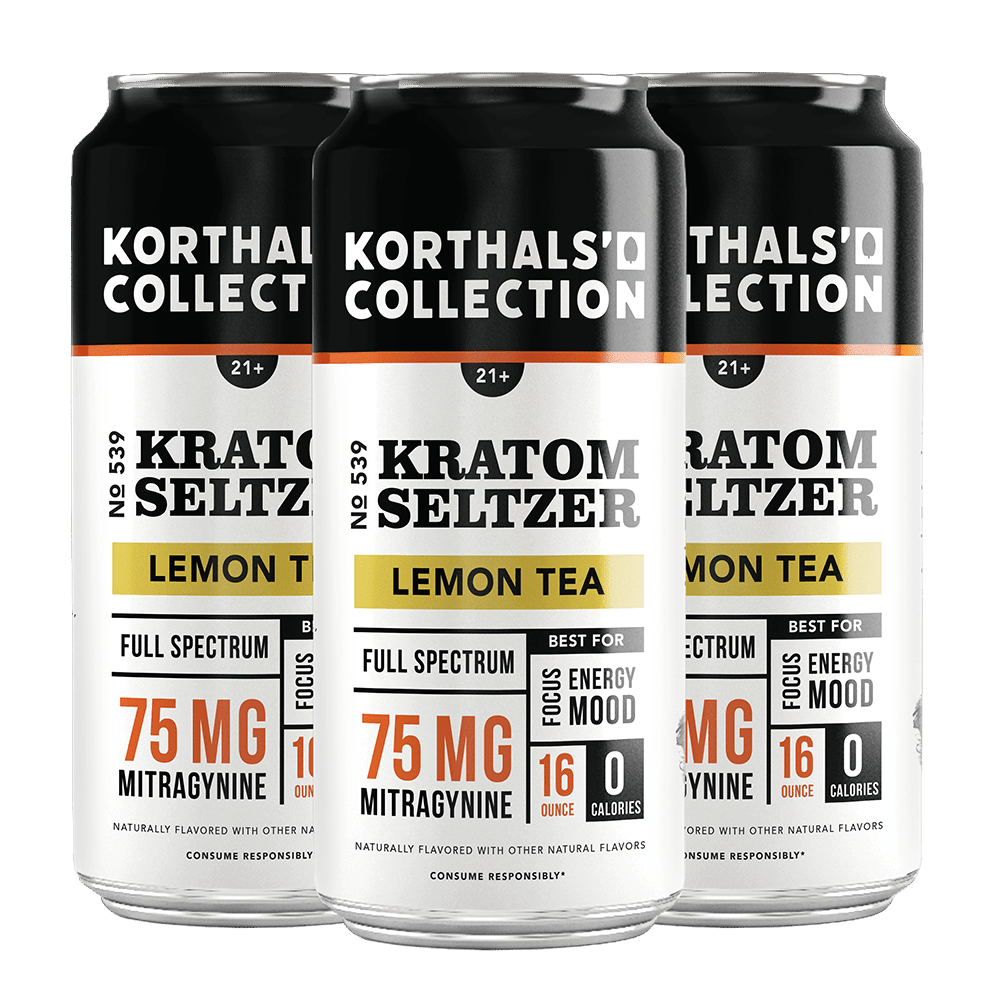 No. 539 Lemon Kratom Seltzer, 4 Pack - korthals - collection