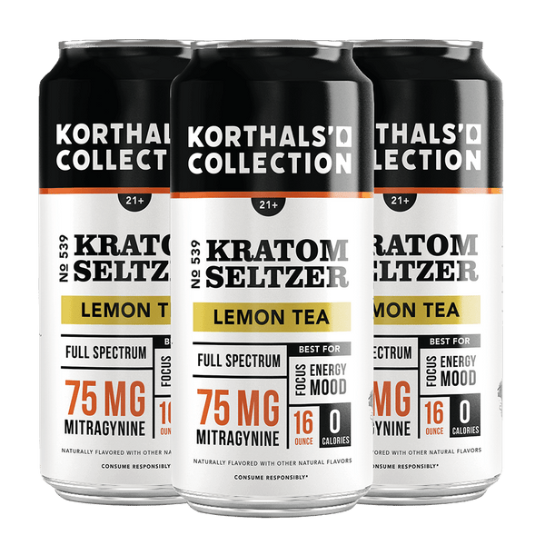No. 539 Lemon Kratom Seltzer 4-Pack | Korthals Collection