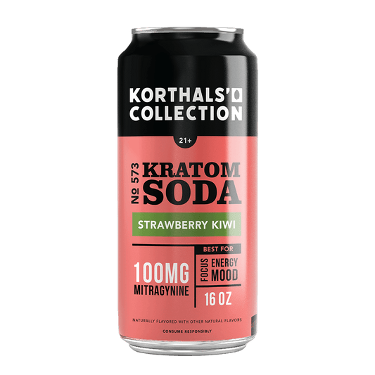 No. 573 Strawberry Kiwi Kratom Soda - Special Edition, 4 Pack - korthals - collection